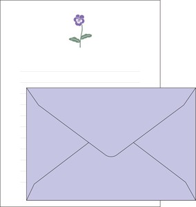 mois et fleurs ﾚﾀｰｾｯﾄ viola