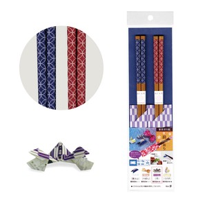 Chopsticks Origami Cloisonne Lucky Charm Japanese Pattern Made in Japan