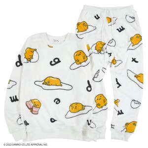 Loungewear Top Set Gudetama Sweatshirt Sanrio Characters Printed