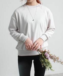 T-shirt/Tee Pullover Brushed Fabric Sweatshirt Mock Neck