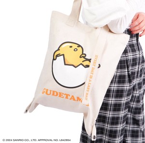 Tote Bag 2Way Gudetama Sanrio Characters Reusable Bag