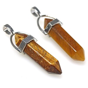 Tiger's Eye Double Point Point Pendant Head Rum