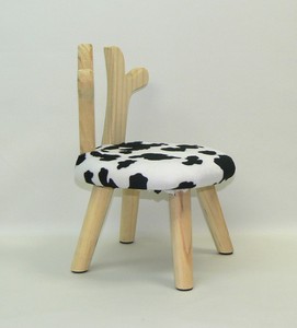 ウッドミニチェアー/ウシ/木製/ナチュラル/ミニ椅子/wooden chair