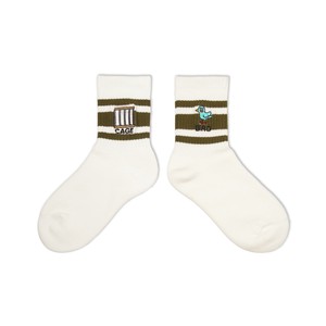 socks Embroidery Line Socks Made in Japan