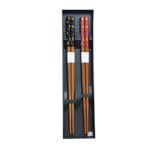 Chopsticks Gift Lucky Charm Japanese Pattern 2-pairs 22.5cm Made in Japan