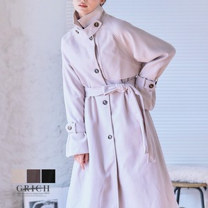Coat Long Stand-up Collar Ladies'