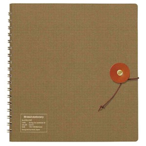 【方眼ノート】kleid String-tie notebook 02 Camel