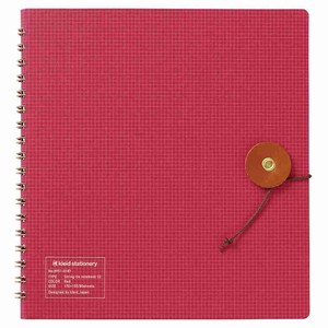 【方眼ノート】kleid String-tie notebook 02 Red