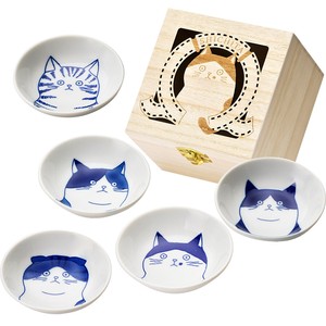 Mino ware Small Plate Cat Assortment Made in Japan