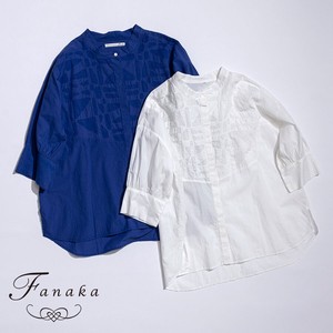 【Fanaka2023SS SALE】アップリケハンド刺繍チュニックブラウス