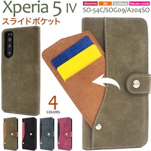 Smartphone Case Xperia 5 SO 54 SO 9 20 4 SO Ride Card Pocket Notebook Type Case