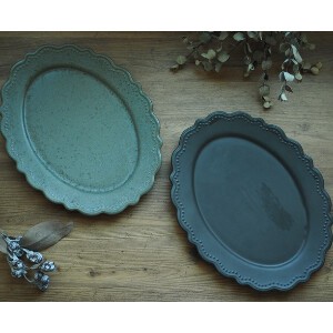 Mino ware Main Plate 2-colors Made in Japan