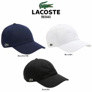 LACOSTE(ラコステ)キャップ 帽子 小物 アクセサリー ミドル 綿 ユニセックス RK0440