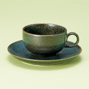 藍さび紅茶碗皿   8.6×5.1cm185cc