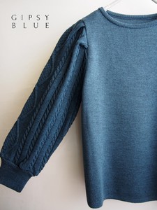 Sweater/Knitwear Pullover Tuck Sleeves M Made in Japan