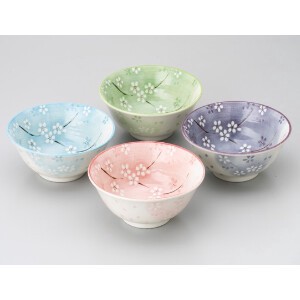 Mino ware Donburi Bowl 5-colors Made in Japan