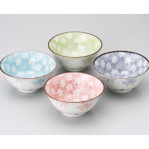 Mino ware Donburi Bowl M 5-colors Made in Japan