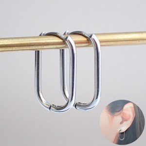 Pierced Earringss sliver Stainless Steel 23 x 13mm
