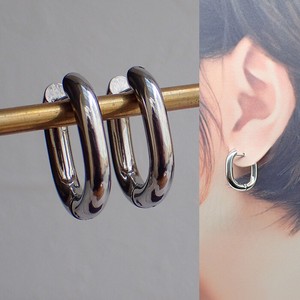 Pierced Earringss sliver Stainless Steel 23 x 19mm