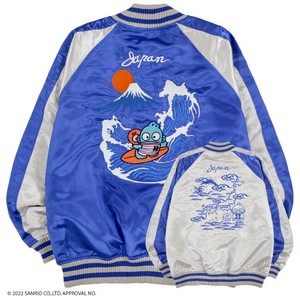 Jacket Baseball Jacket Reversible Sanrio Hangyodon Embroidered 2-way