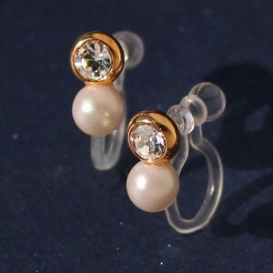 Clip-On Earring Gold Post Made in Japan