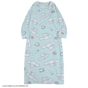 Casual Dress Pudding Long Sleeves Sanrio Characters Cinnamoroll One-piece Dress