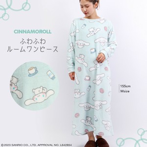 シナモロール  サンリオキャラクターズ ワンピース 長袖 プリント 部屋着