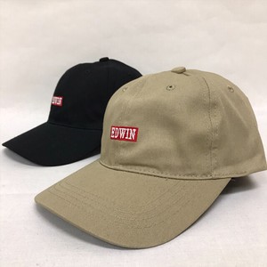 【春夏帽子】春夏紳士帽子　EDWIN　ツイル6方CAP　　メンズ帽子