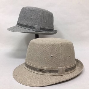 【春夏帽子】春夏紳士帽子　アルペン　先染麻混　　メンズ帽子