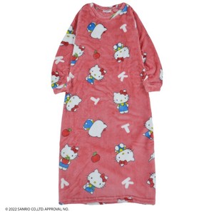 Casual Dress Long Sleeves Hello Kitty Sanrio Characters Printed One-piece Dress