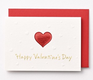 Valentine' MIN CARD Foil Stamping Emboss Processing