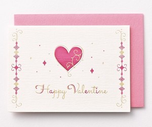 Valentine' MIN CARD Foil Stamping Emboss Processing