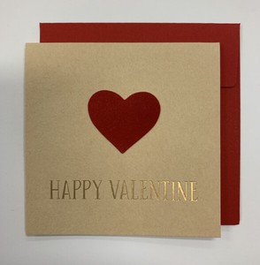 Valentine' MIN CARD Craft Velvet Heart-shaped