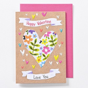 Valentine' Card Colorful Pop Design Imports Card Illustration Attached