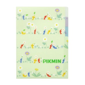 【ポケットファイル】ピクミン 3ポケットA5クリアファイル ライトグリーン