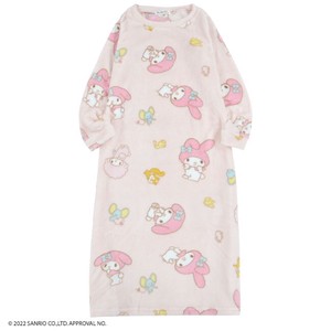 Casual Dress Long Sleeves My Melody Sanrio Characters Printed One-piece Dress