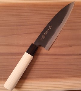 Seki Sanbonsugi Knife Black Funayuki 165mm Made in Japan