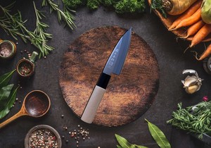 Seki Sanbonsugi Knife Ajikiri 110mm Made in Japan