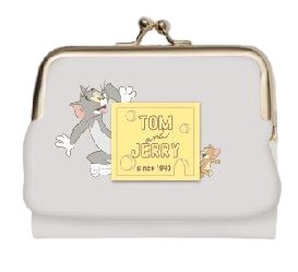 Coin Purse Series Gamaguchi Tom and Jerry Patch