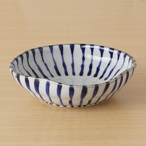Hasami ware Main Dish Bowl Stripe Made in Japan