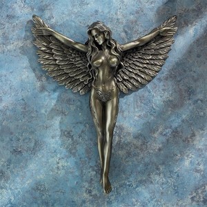 スピリット・ドリーマー・ヒーリング・エンジェル（癒しの天使） 壁彫刻 彫像/守護天使 祭壇 聖霊(輸入品