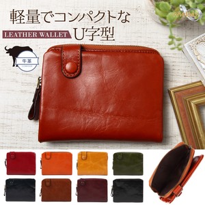 Bifold Wallet Lightweight Leather Genuine Leather Simple