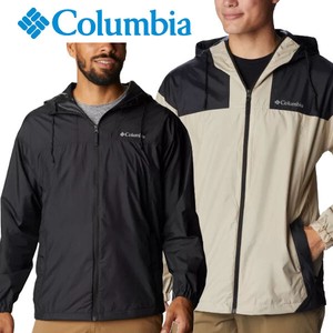 Columbia メンズ ウインドブレーカー BLACK/BEIGE コロンビア
