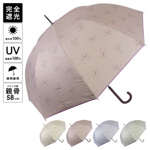 傘40％OFFセール：春夏 晴雨兼用傘 ゆるネコ柄 ジャンプ傘  日傘 雨傘