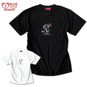 T-shirt White Character T-Shirt Bird Printed Japanese Pattern