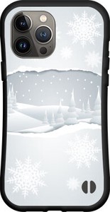 【iPhone対応】 耐衝撃 スマホケース ハイブリッドケース 雪景色