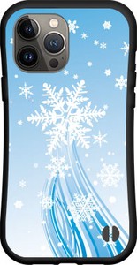 【iPhone対応】 耐衝撃 スマホケース ハイブリッドケース 冬空の結晶