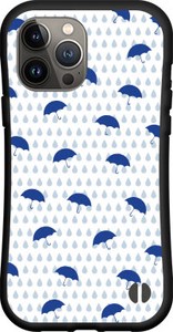 【iPhone対応】 耐衝撃 スマホケース ハイブリッドケース 雨と傘