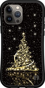 【iPhone対応】 耐衝撃 スマホケース ハイブリッドケース きらきらクリスマスツリー