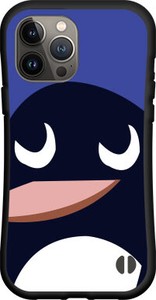 【iPhone対応】 耐衝撃 スマホケース ハイブリッドケース ペンギンフェイス